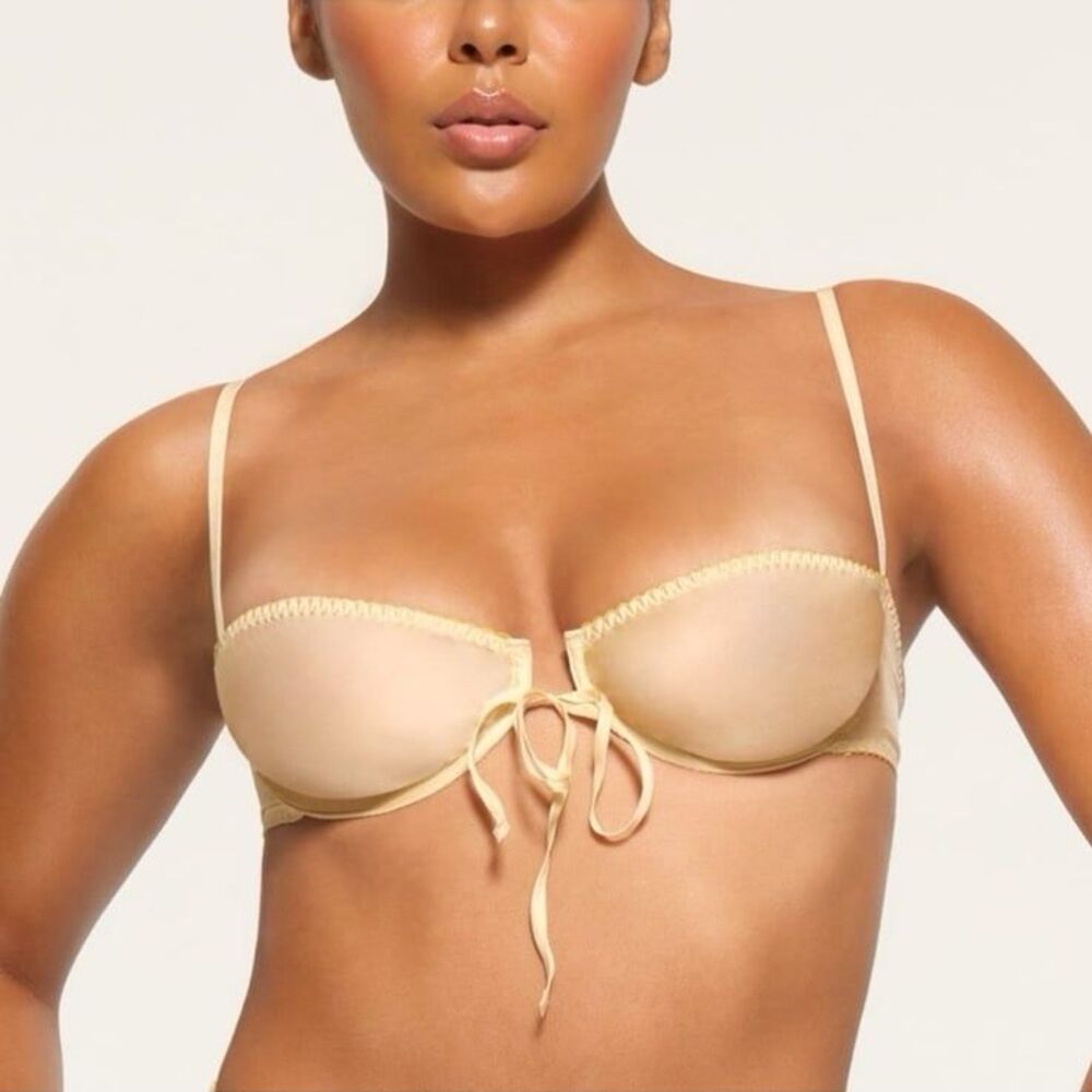 Skims Romance Balconette Bra Butter Size 38D